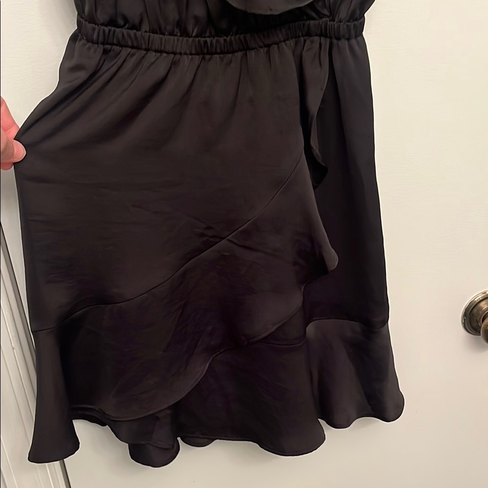 Express Black Ruffle mini Dress - Picture 5 of 6